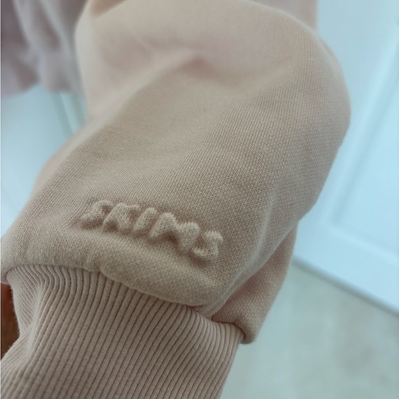 Skims holt renfrew oversized Women's Pink Sweatshirt medium Kim kardashian - Picture 6 of 9